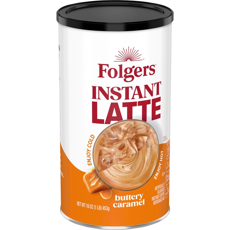 Folgers® Buttery Caramel Flavored Latte Mix