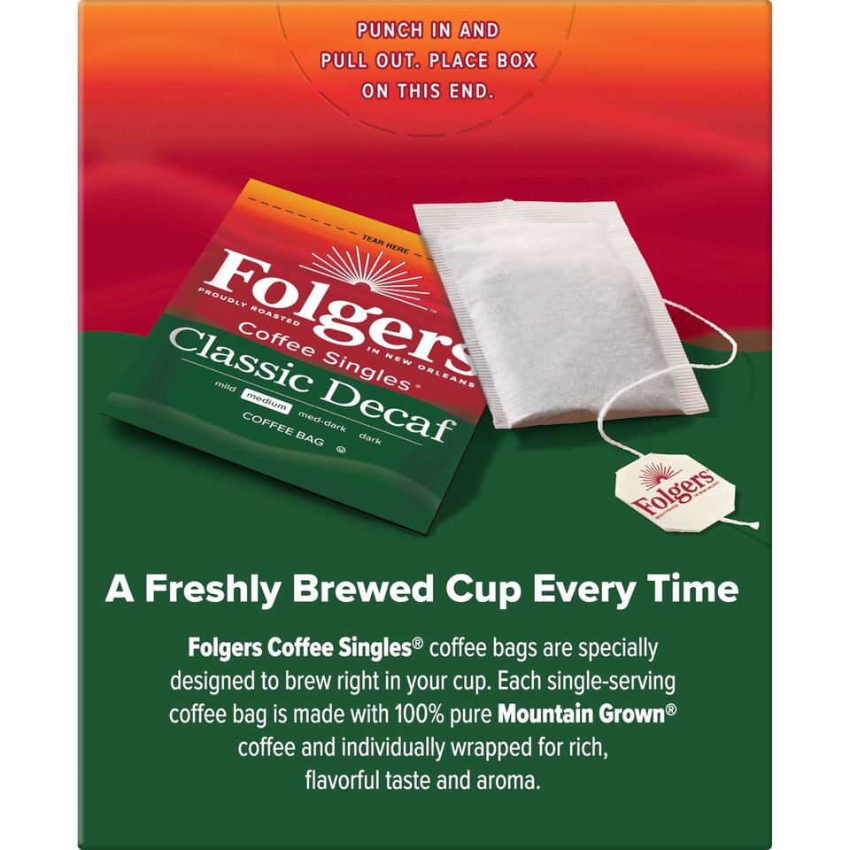 Classic Decaf Coffee Singles